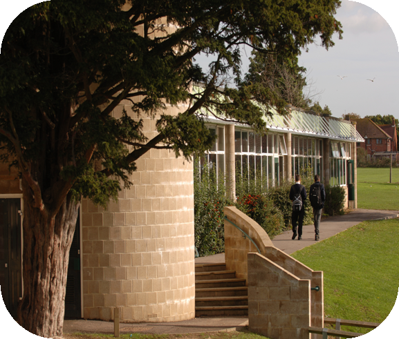 photo of back of science block